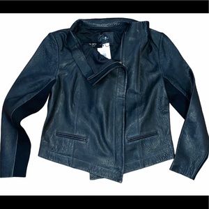 7 For All Man Kind Leather Moto Jacket
